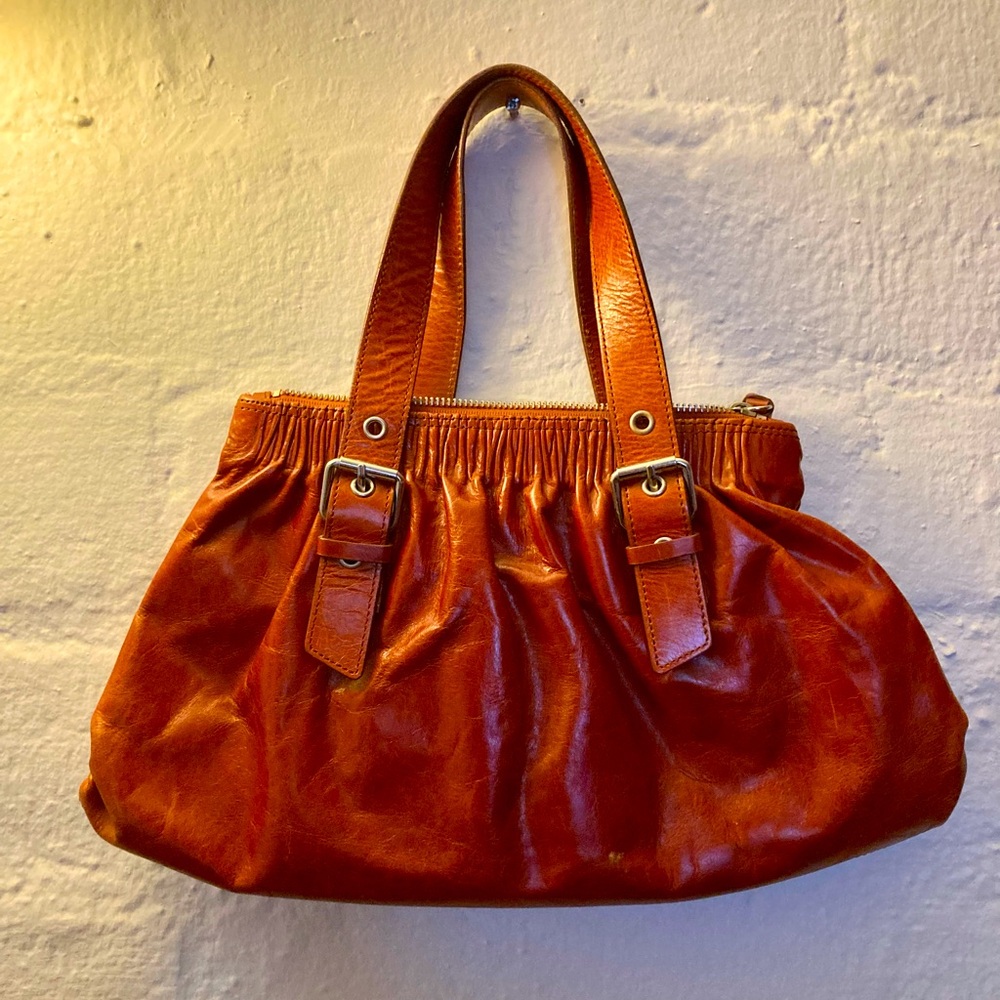 Kenneth Cole Leather Purse (burnt orange)